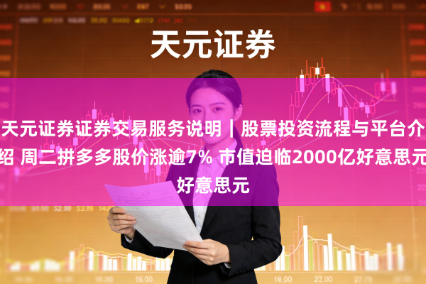 天元证券证券交易服务说明｜股票投资流程与平台介绍 周二拼多多股价涨逾7% 市值迫临2000亿好意思元